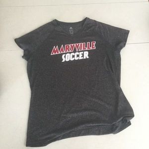 Adidas Maryville University St. Louis Missouri Grey Soccer Tee Size Large